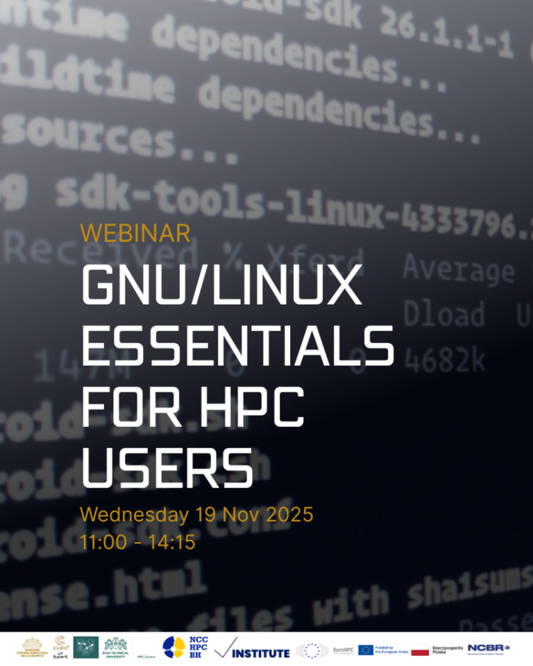 Najava EuroCC2 webinara: Uvod u GNU/Linux za visokoperformantno računanje
